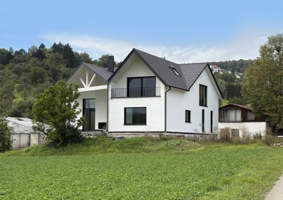 Neues Massivholzhaus im Bau